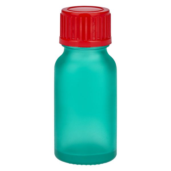 10ml flaska 11mm skruvkork röd standard GreenLine UT18/10