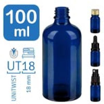 Apoteksflaskor BlueLine 100 ml UT18