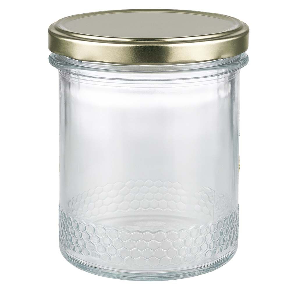 560 g honungsburk med gyllene BasicSeal UNiTWIST-lock