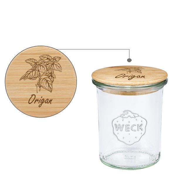 Trälock Oregano med WECK-glas 160 ml