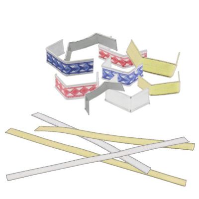 Klämmor och band för återförslutningsbara påsar