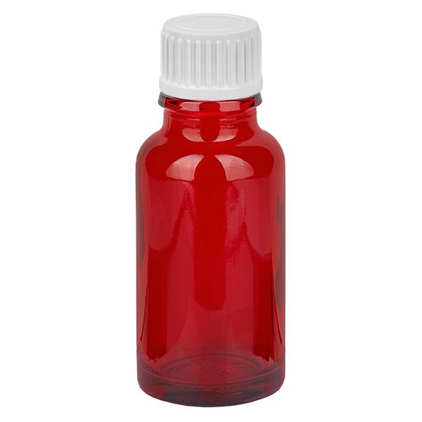 20ml Droppflaska 0,9mm vit med standardförslutning RedLine UT18/20