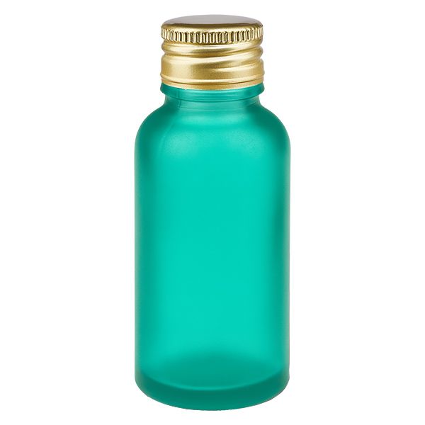 30ml flaska 11mm skruvkork Alu-Gold Standard GreenL. UT18/30