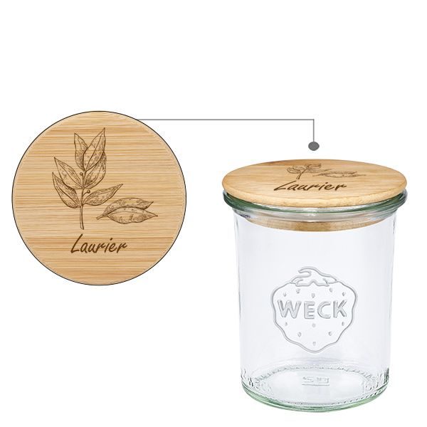 Trälock Laurier med WECK-glas 160 ml