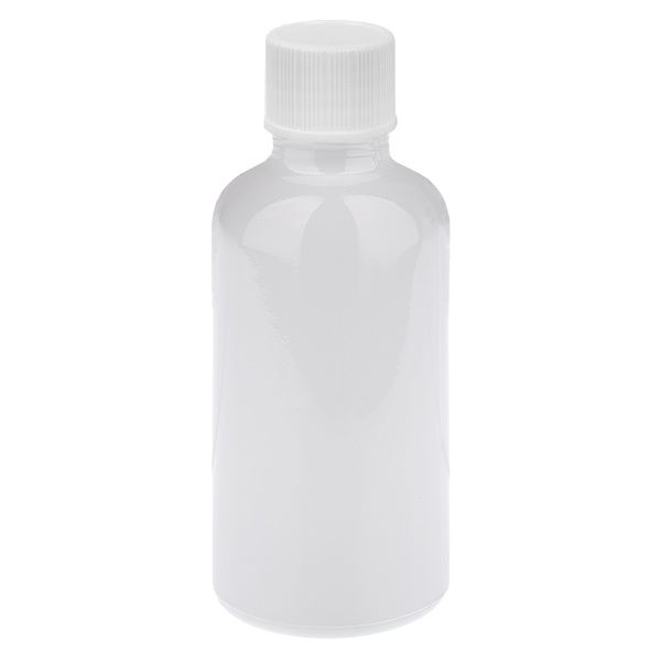 50 ml flaska 11 mm skruvkork vit standard WhiteLine UT18/50