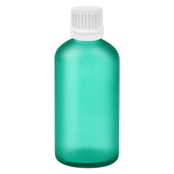 100 ml Droppflaska 0,7 mm vit med säkerhetsförslutning GreenLine UT18/100