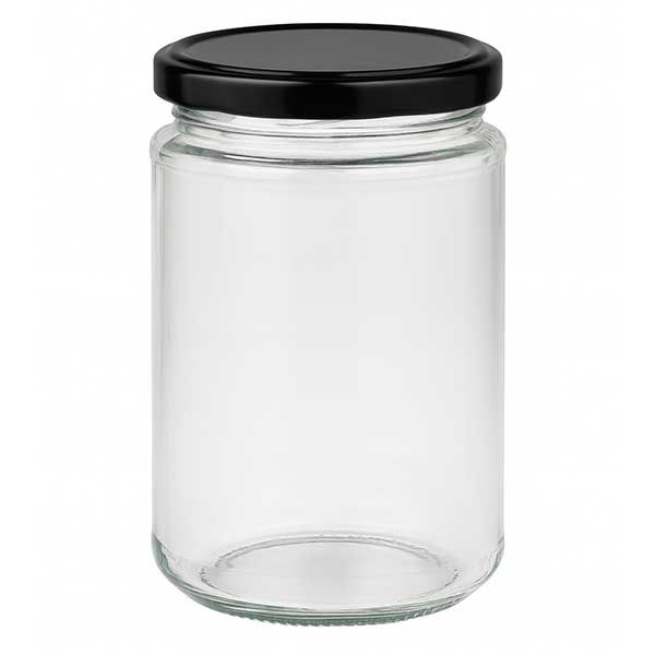 390ml rund burk + BasicSeal-lock svart UNiTWIST