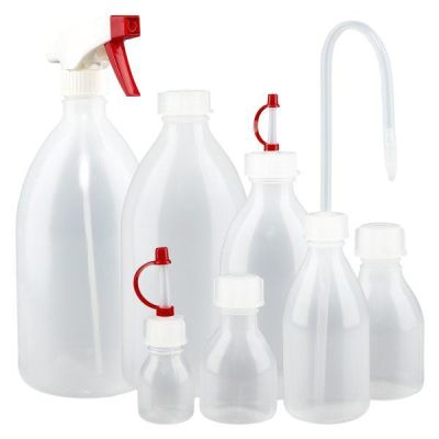 Flaskor med smal hals och lock