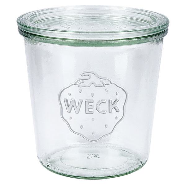 580ml Krossade glasögon med glaslock WECK RR100