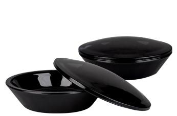 Glaskopp i violett glas