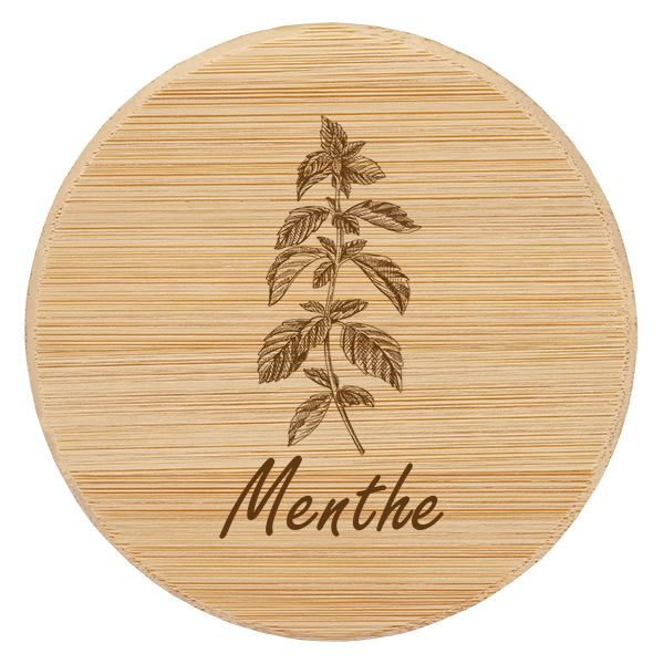 Couvercle en bois "Menthe" pour WECK RR60