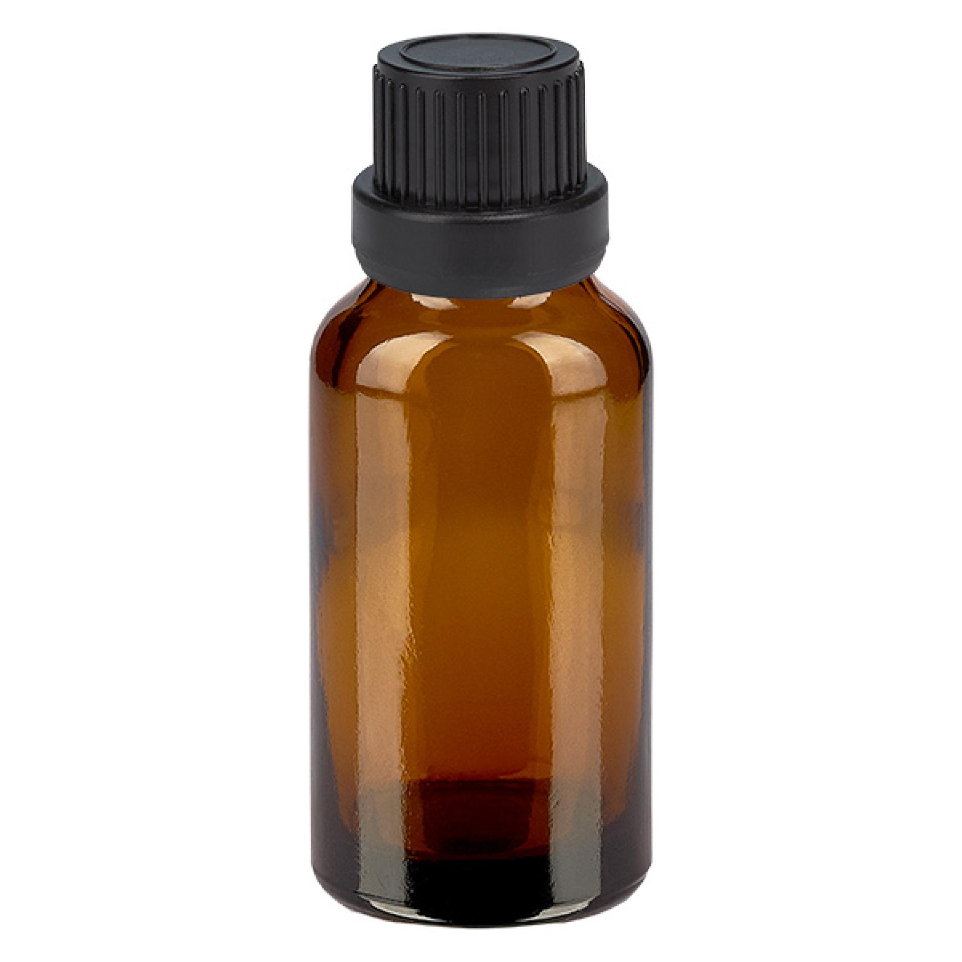 20ml flaska 11mm skruvkork svart manipulationsskyddad förslutningII BrownLine...