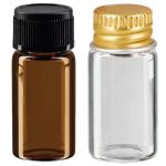 Mini-flaskor med gänga och skruvlock