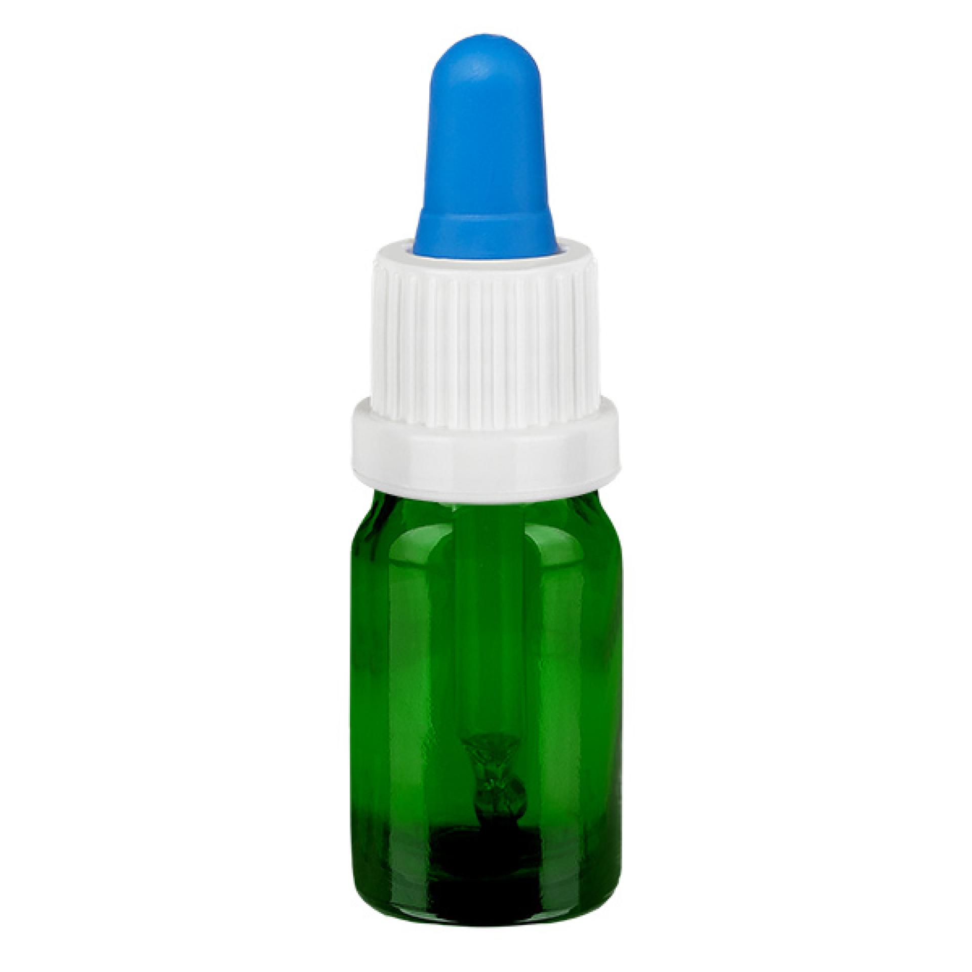 5 ml pipettflaska vit/blå med säkerhetslock GreenLine UT18/5
