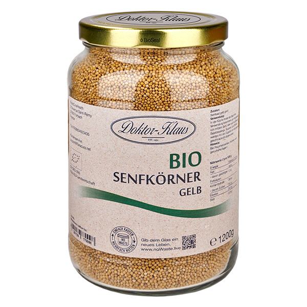 Organiska senapsfrön gula 1200g Doktor-Klaus noWaste